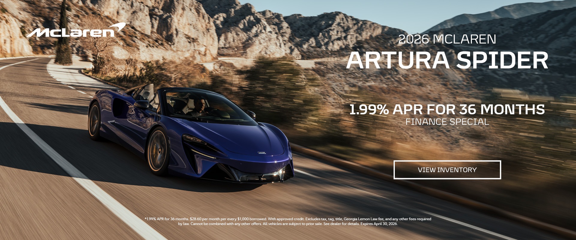 2026 McLaren Artura Spider